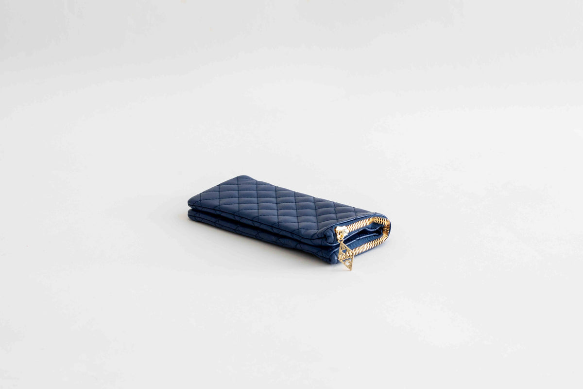 Quilted Pouch / Navy