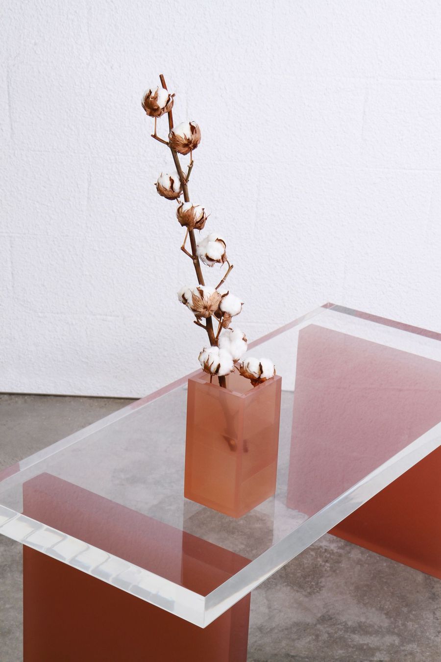 The Resin Vase Dusty Matte Pink