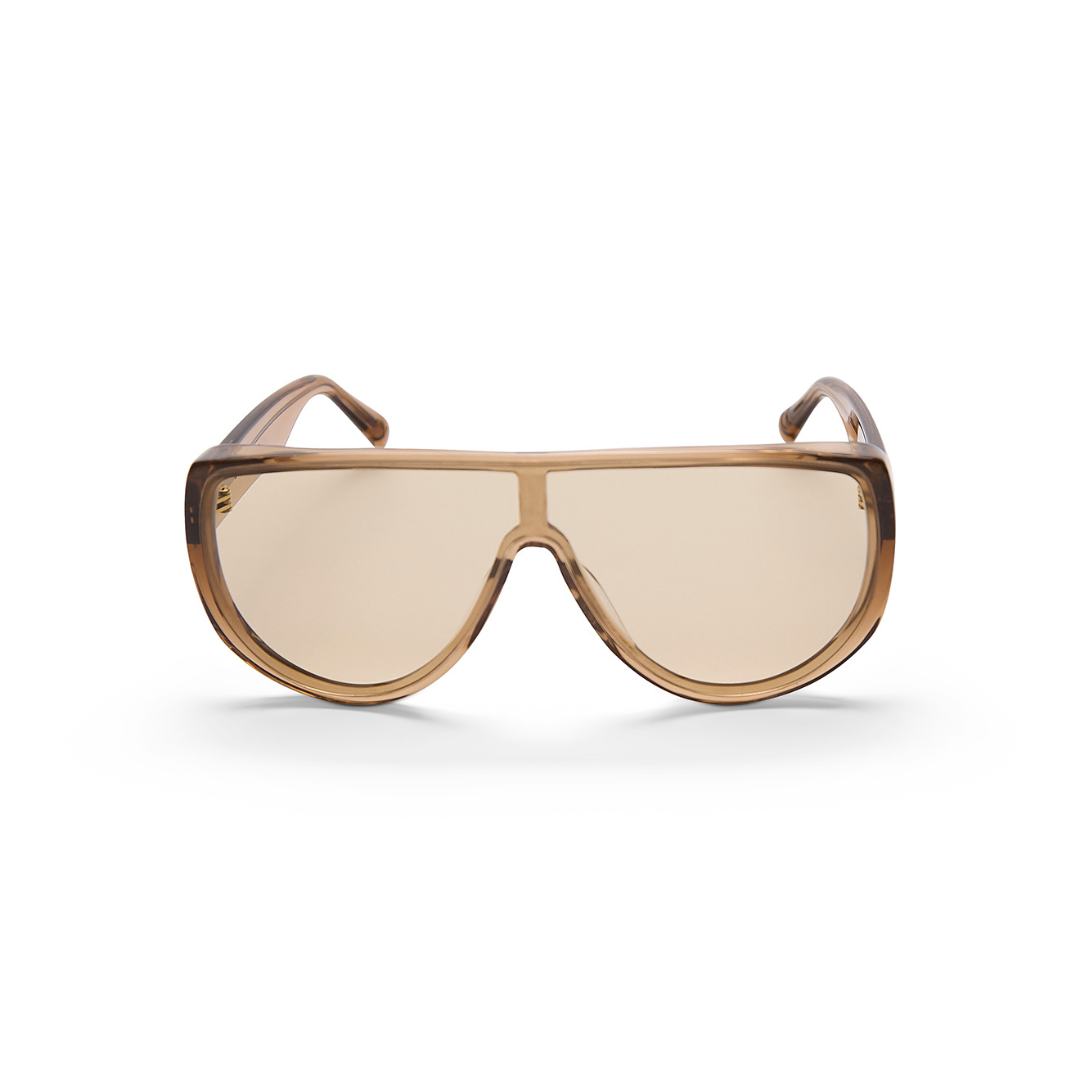 Indi Crystal Taupe / Brown Lens