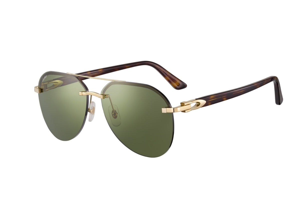 C Décor Sunglasses / Gold and Green