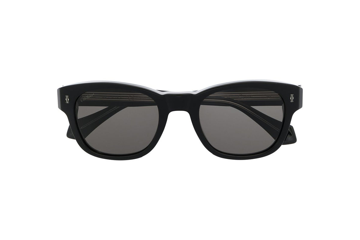 Round-frame Sunglasses / Black