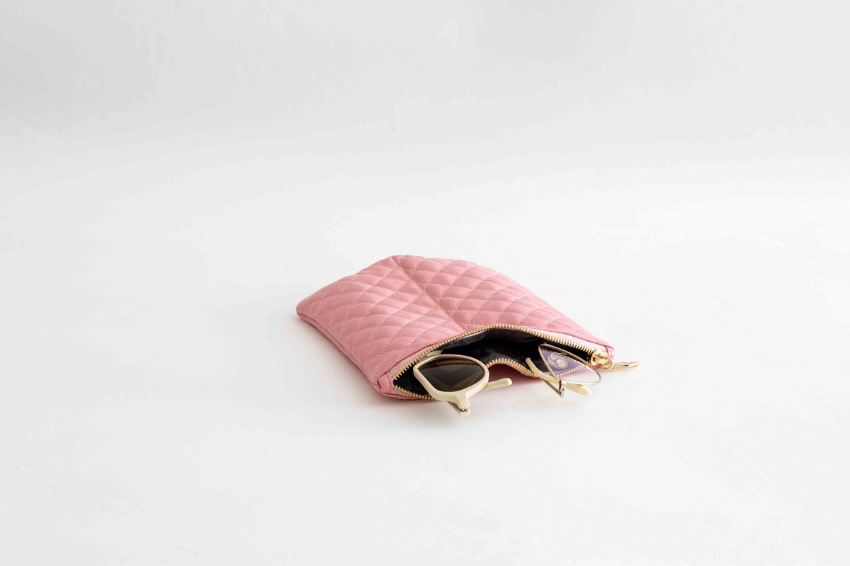 Quilted Pouch / Rose
