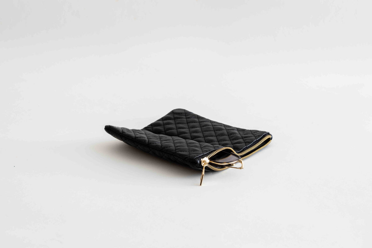 Quilted Pouch / Black